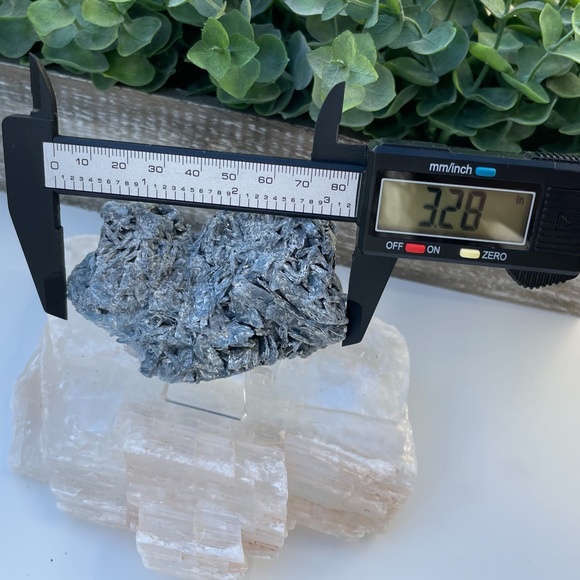 Blue Kyanite With Black Tourmaline Cluster - Picture 12 of 12